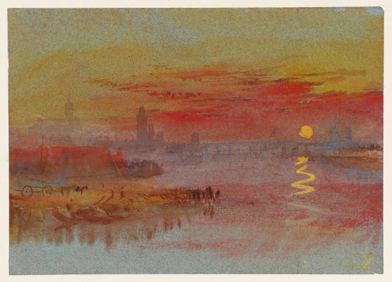 The Scarlet Sunset circa 1830-40 by Joseph Mallord William Turner 1775-1851